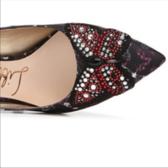 Libby Edelman Sequin Butterfly Heels 7.5 - Picture 2 of 5